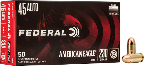 Federal Ae 45acp 230gr Fmj - 50rd 20bx-cs