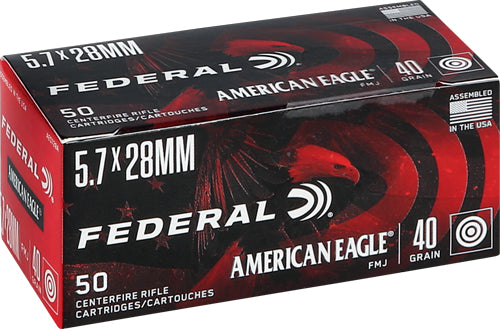 Federal Ae 5.7x28mm - 50rd 10bx-cs 40gr Speer Fmj