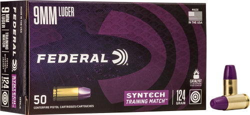 Federal Ae 9mm Luger 124gr Tsj - 50rd 10bx/cs Training Match