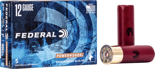 Federal 12ga 3" 1 1-4oz - 5rd 50bx-cs Rifled Slugs