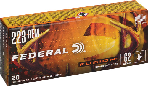 Federal Fusion 223 Rem 62gr - 20rd 10bx-cs Fusion