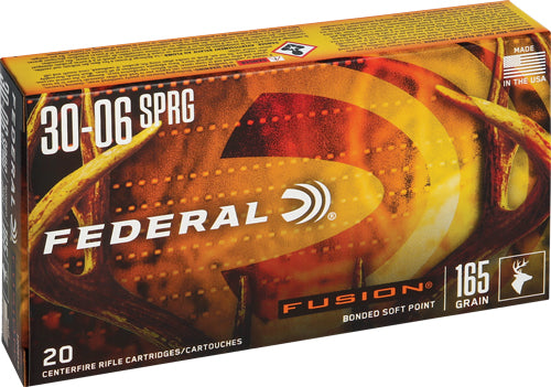 Federal Fusion 30-06 165gr - 20rd 10bx/cs Fusion
