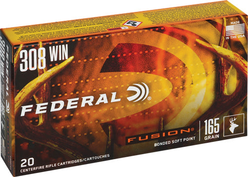 Federal Fusion 308 Win 165gr - 20rd 10bx-cs Fusion