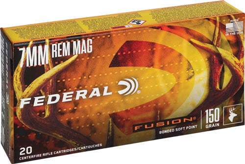 Federal Fusion 7mm Rem Mag - 20rd 10bx/cs 150gr Fusion