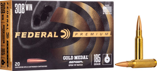 Federal Gold Medal 308win 185g - 20rd 10bx-cs Brgr Juggernt Otm