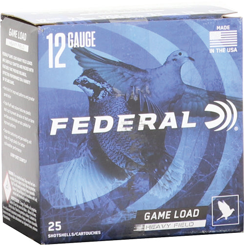 Federal Game Shok 12ga 2.75" - 25rd 10bx-cs 1 1-8oz #4