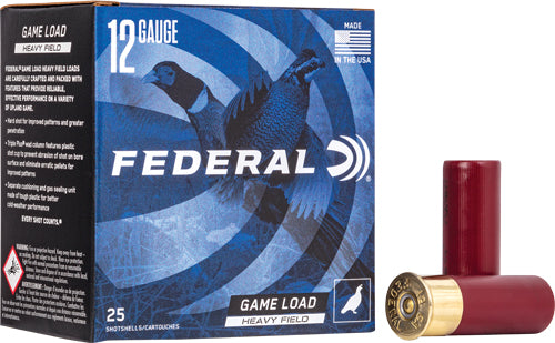 Federal Game Shok 12ga 2.75" - 25rd 10bx-cs 1 1-4oz. #4