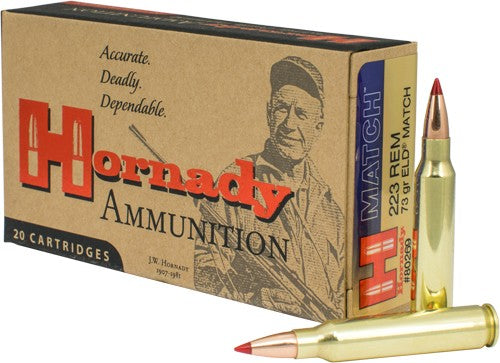 Hornady 223 Rem 73gr Eld Match - 20rd 10bx/cs