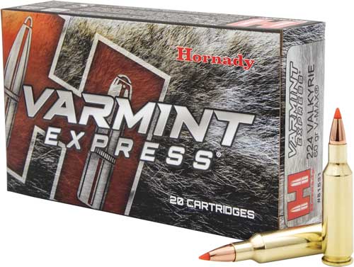 Hornady Varmint 224valk - 20rd 10bx/cs 60gr V-max