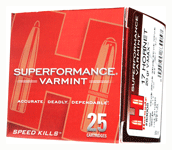 Hornady Spf Varmint 17hornet - 20gr V-max 25rd 10bx/cs