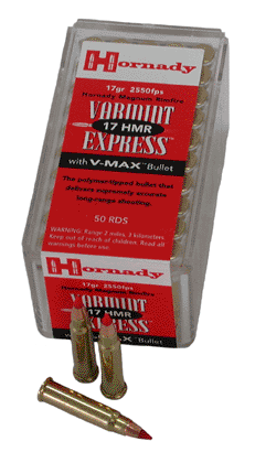 Hornady 17hmr 17gr V-max - 50rd 40bx/cs