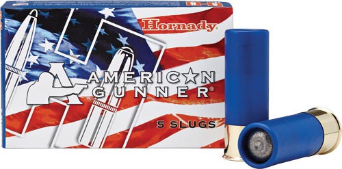 Hornady 12ga American Slug 1oz - 5rd 20bx-cs Reduced Recoil