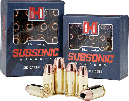 Hornady Subsonic 9mm Luger - 25rd 10bx-cs 147gr Xtp