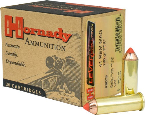 Hornady Leverevolution 41mag - 190gr Ftx 20rd 10bx/cs