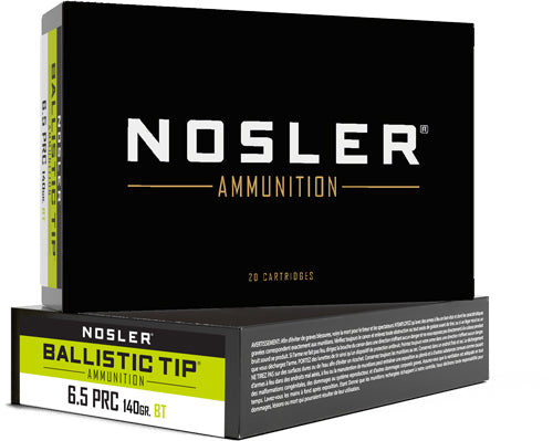 Nosler Bt 6.5 Prc 140gr - 20rd 10bx/cs Ballistic Tip