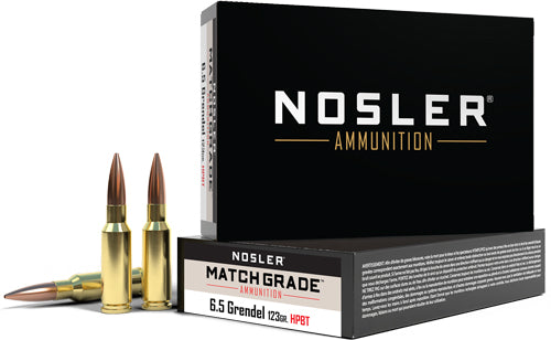 Nosler Match Grade 6.5grendel - 123gr Bthp 20rd 10bx-cs