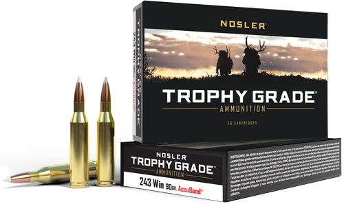 Nosler Trophy Grade 243 90gr - Accubond Tip 20rd 10bx/cs