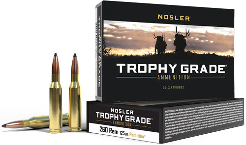 Nosler Tg 260rem 125gr - 20rd 10bx/cs Partition Tip