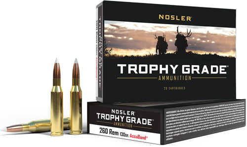 Nosler Trophy Grade 260rem - 130gr Accubond 20rd 10bx/cs