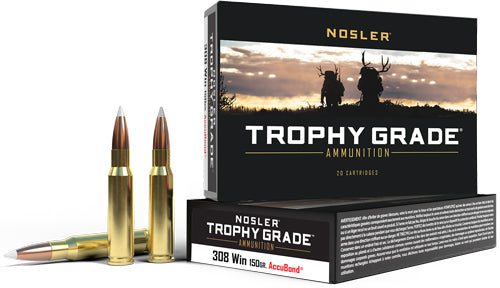 Nosler Trophy Grade 308win 150 - 20rd 10bx-cs Gr Accubond