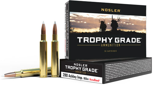 Nosler Trophy Grade 280ack Imp - 160gr Accubond 20rd 10bx/cs