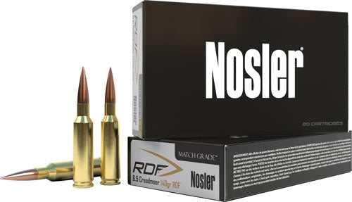 Nosler 6.5cm 140gr Rdf Hpbt - 20rd 10bx/cs Match Grade