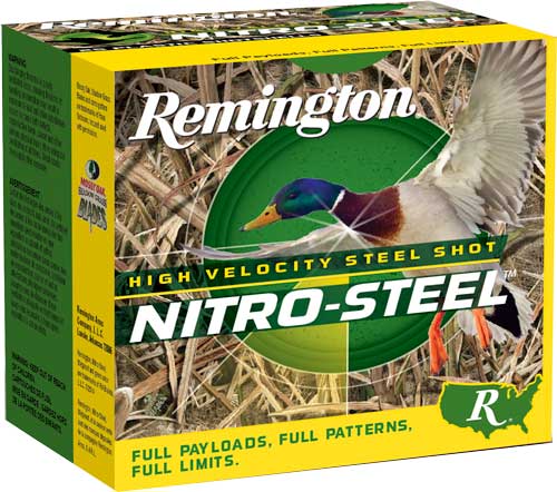 Remington Nitro-steel 12ga 3" - 25rd 10bx/cs #2 1450fp 1-1/4oz