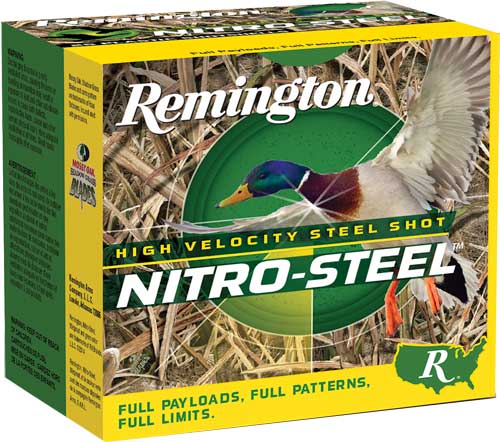 Remington Nitro-steel 12ga 3" - 25rd 10bx/cs #3 1450fp 1-1/4oz