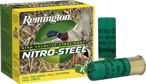 Remington Nitro-steel 12ga 3" - 25rd 10bx/cs #4 1450fp 1-1/4oz