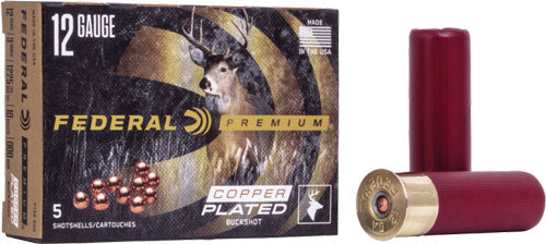 Federal 12ga 3" 00 Buck - 15 Pellets 5rd 50bx/cs