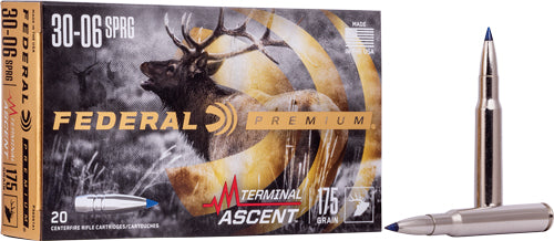 Federal 30-06 175gr Terminal - 20rd 10bx/cs Ascent