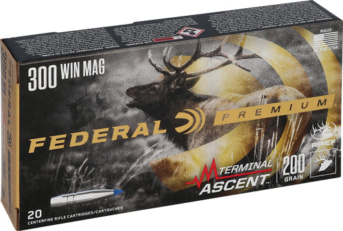 Federal 300 Wm 200gr Terminal - 20rd 10bx-cs Ascent