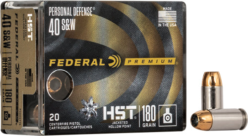 Federal Premium 40 Sw 180gr - 20rd 10bx/cs Hst Jhp
