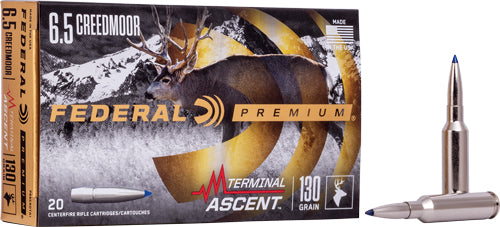 Federal 6.5 Cm 130gr Terminal - 20rd 10bx-cs Ascent