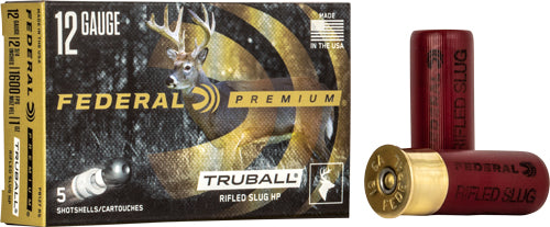 Federal Truball Slg 12ga 2.75" - 5rd 50bx-cs 1600fps 1oz