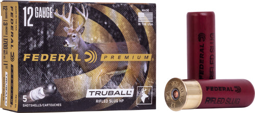 Federal Truball Slug 12ga 3" - 5rd 50bx-cs 1800fps 1oz