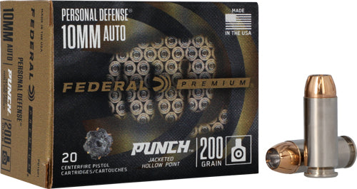 Federal Punch 10mm 200gr - 20rd 10bx-cs Jhp