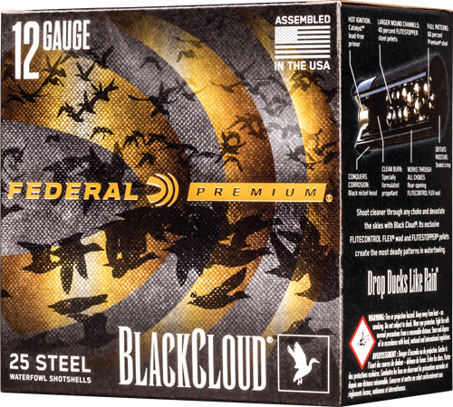 Federal Black Cloud 12ga 3" - 25rd 10bx/cs 1450fps 1.25oz #2