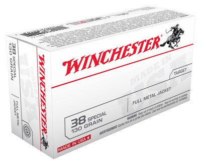 Winchester Usa 38 Special - 50rd 10bx/cs 130gr Fmj-rn