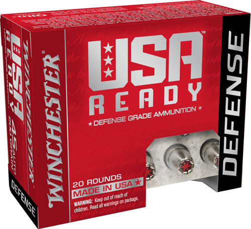 Winchester Usa Ready 45 Acp - 20rd 10bx-cs 200gr Jhp