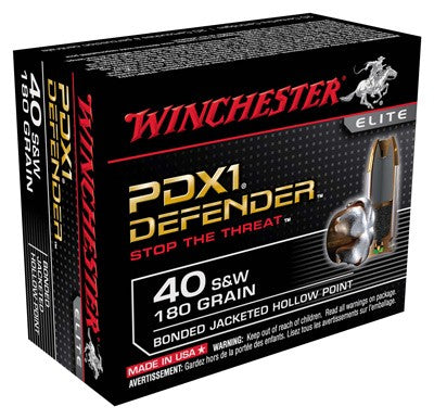 Winchester Supreme Elite 40sw - 20rd 10bx/cs 180gr Pdx1 Def