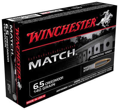 Winchester Match 6.5cm 140gr - 20rd 10bx-cs 140gr Bthp