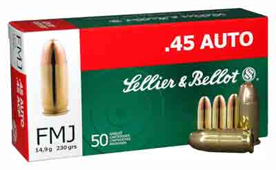 S&b 45 Acp 230gr Fmj-rn - 50rd 20bx-cs