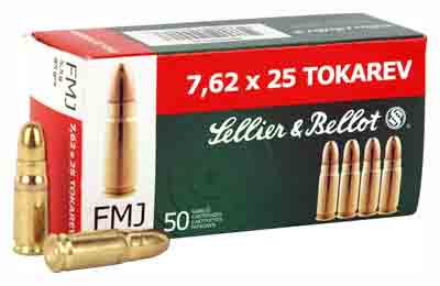 S&b 7.62x25 Tokarev 85gr - Fmj Rn 50rd 30bx/cs