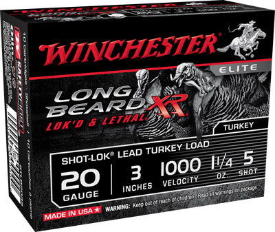 Winchester L Beard Xr 20ga 3" - 10rd 10bx/cs 1000fps 1.25oz #5