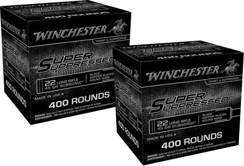 Winchester Super Supress 22lr - 1255fps 45gr Lrn 800rd 2bx/cs