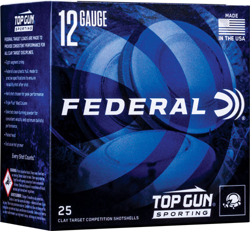 Federal Top Gun 12ga 1-1/8oz - 1145fps #8 250rd Case Lot