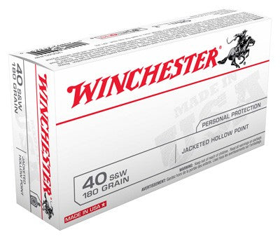 Winchester Usa 40 Sw 180gr - 50rd 10bx/cs Jhp