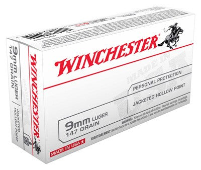 Winchester Usa 9mm Luger 147gr - 50rd 10bx-cs Jhp