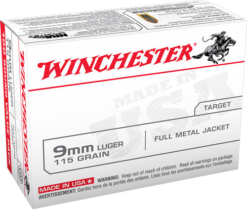 Winchester Usa 9mm Luger 115gr - 100rd 10bx-cs Value Pack Fmj